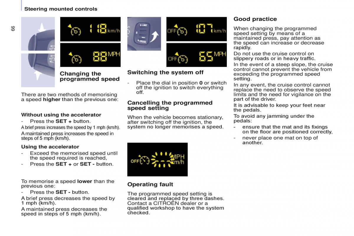 Citroen Berlingo Multispace II 2 owners manual / page 68