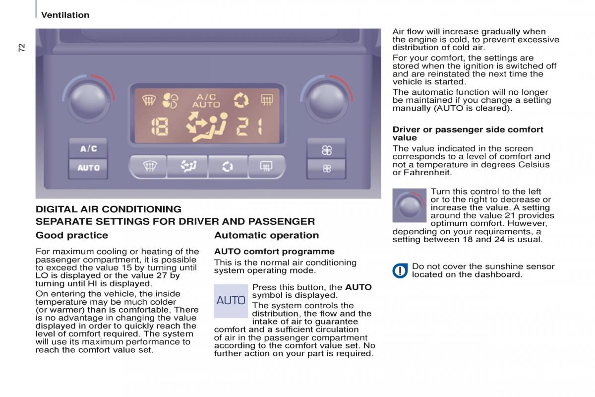 Citroen Berlingo Multispace II 2 owners manual / page 74