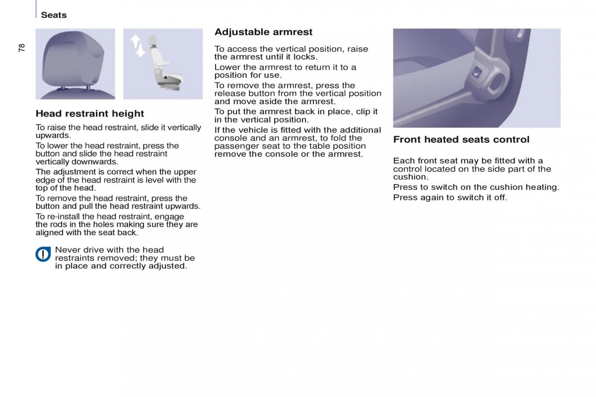 Citroen Berlingo Multispace II 2 owners manual / page 80