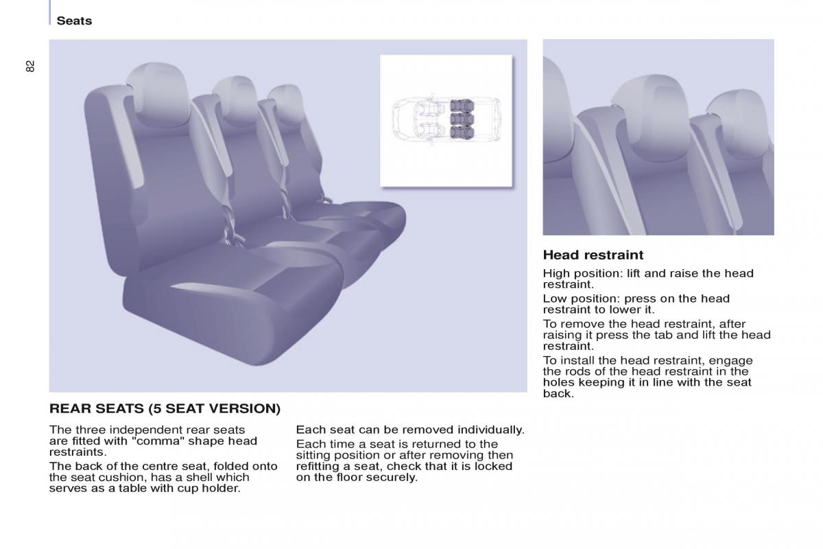 Citroen Berlingo Multispace II 2 owners manual / page 84