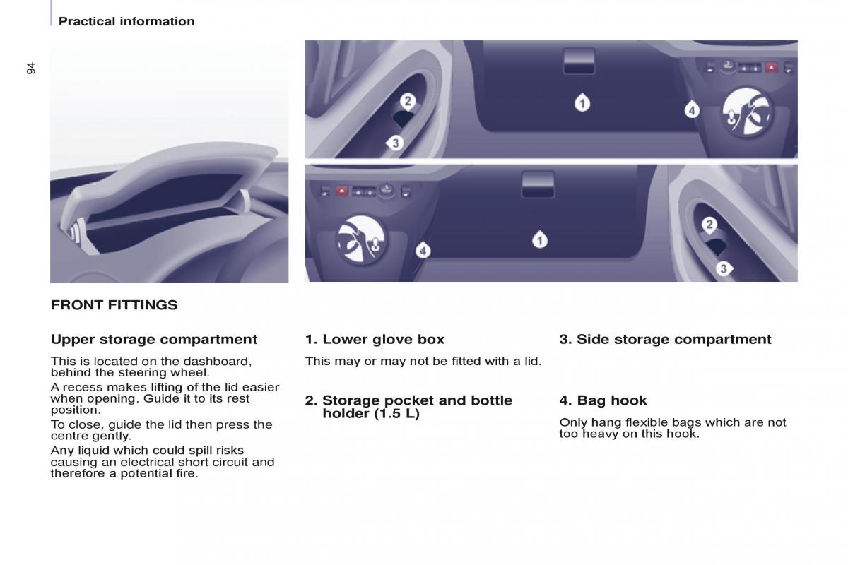 Citroen Berlingo Multispace II 2 owners manual / page 96