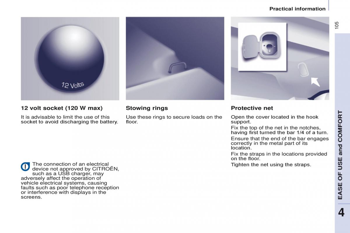 Citroen Berlingo Multispace II 2 owners manual / page 107