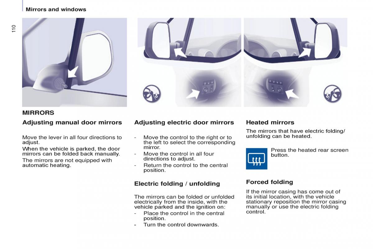 Citroen Berlingo Multispace II 2 owners manual / page 112