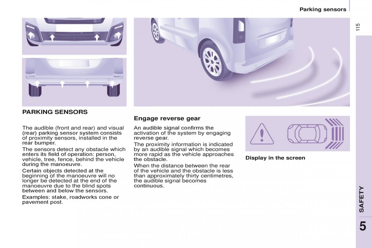 Citroen Berlingo Multispace II 2 owners manual / page 117