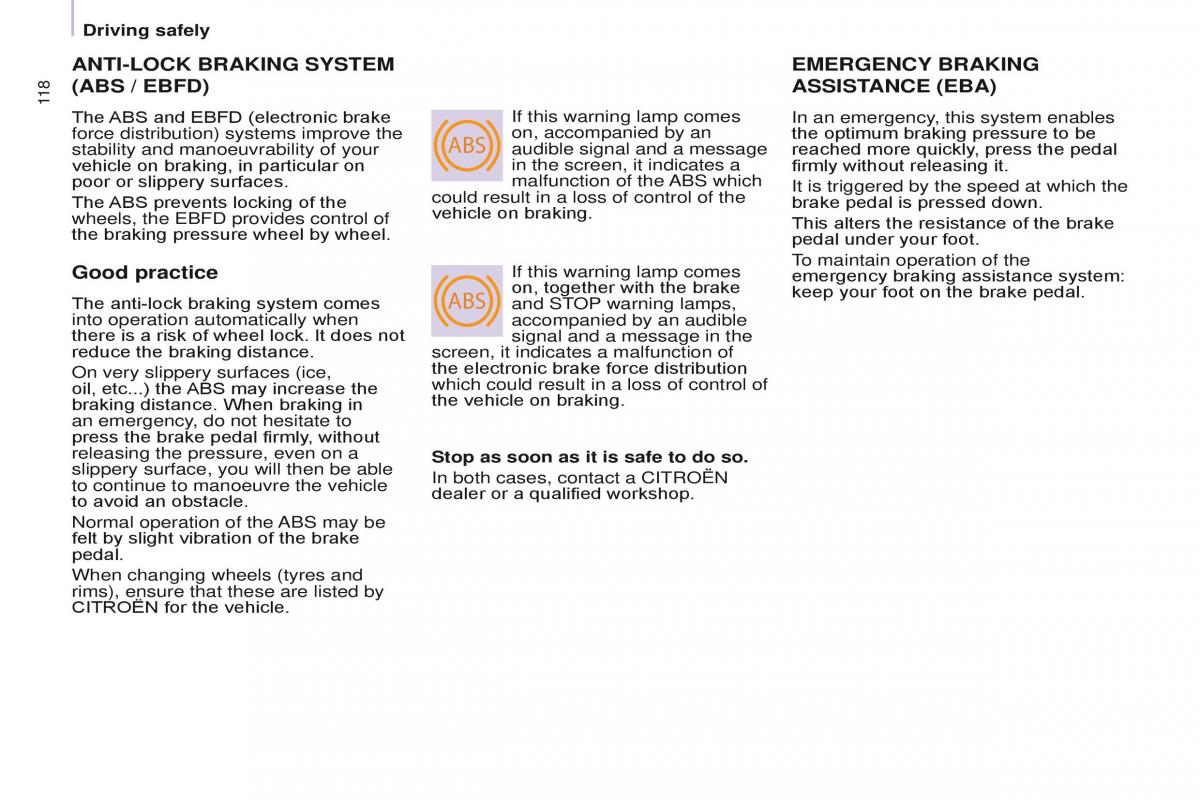 Citroen Berlingo Multispace II 2 owners manual / page 120