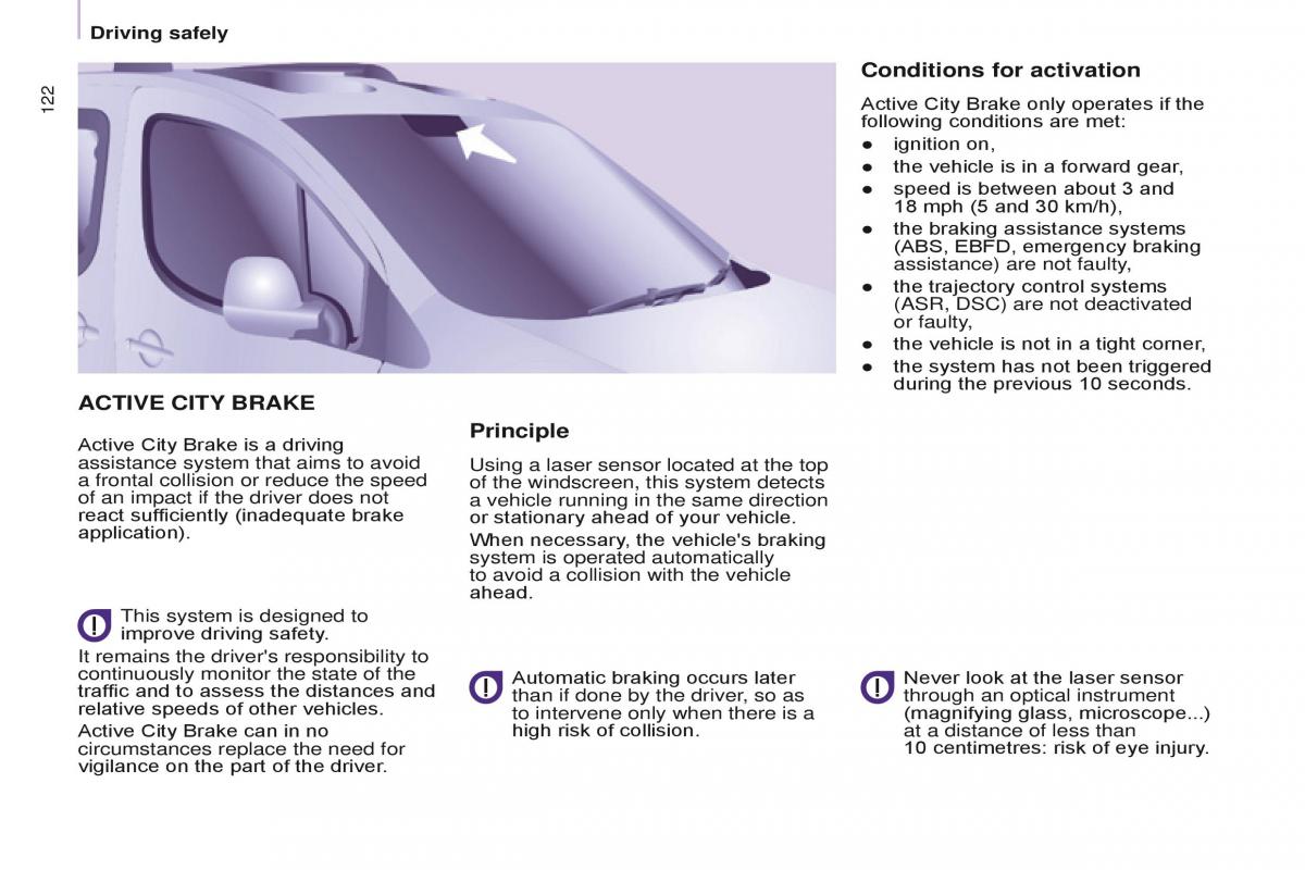 Citroen Berlingo Multispace II 2 owners manual / page 124