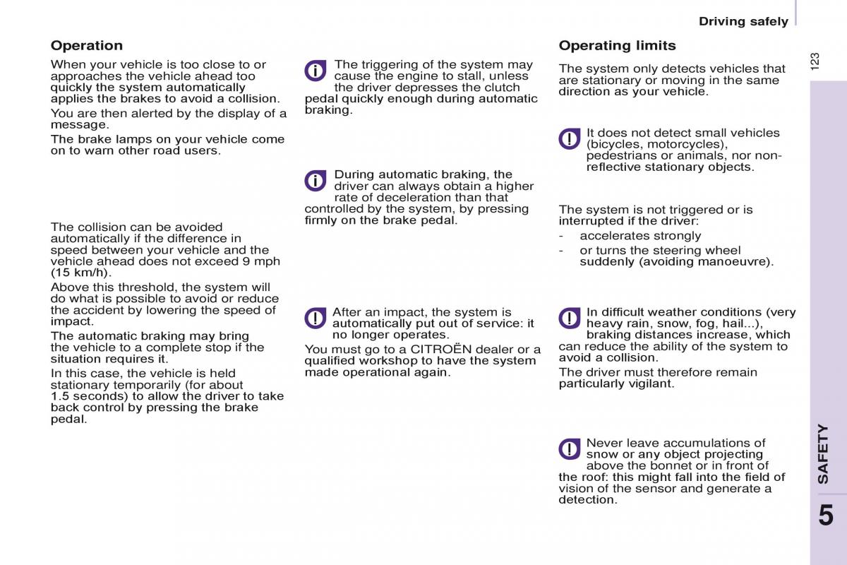 Citroen Berlingo Multispace II 2 owners manual / page 125