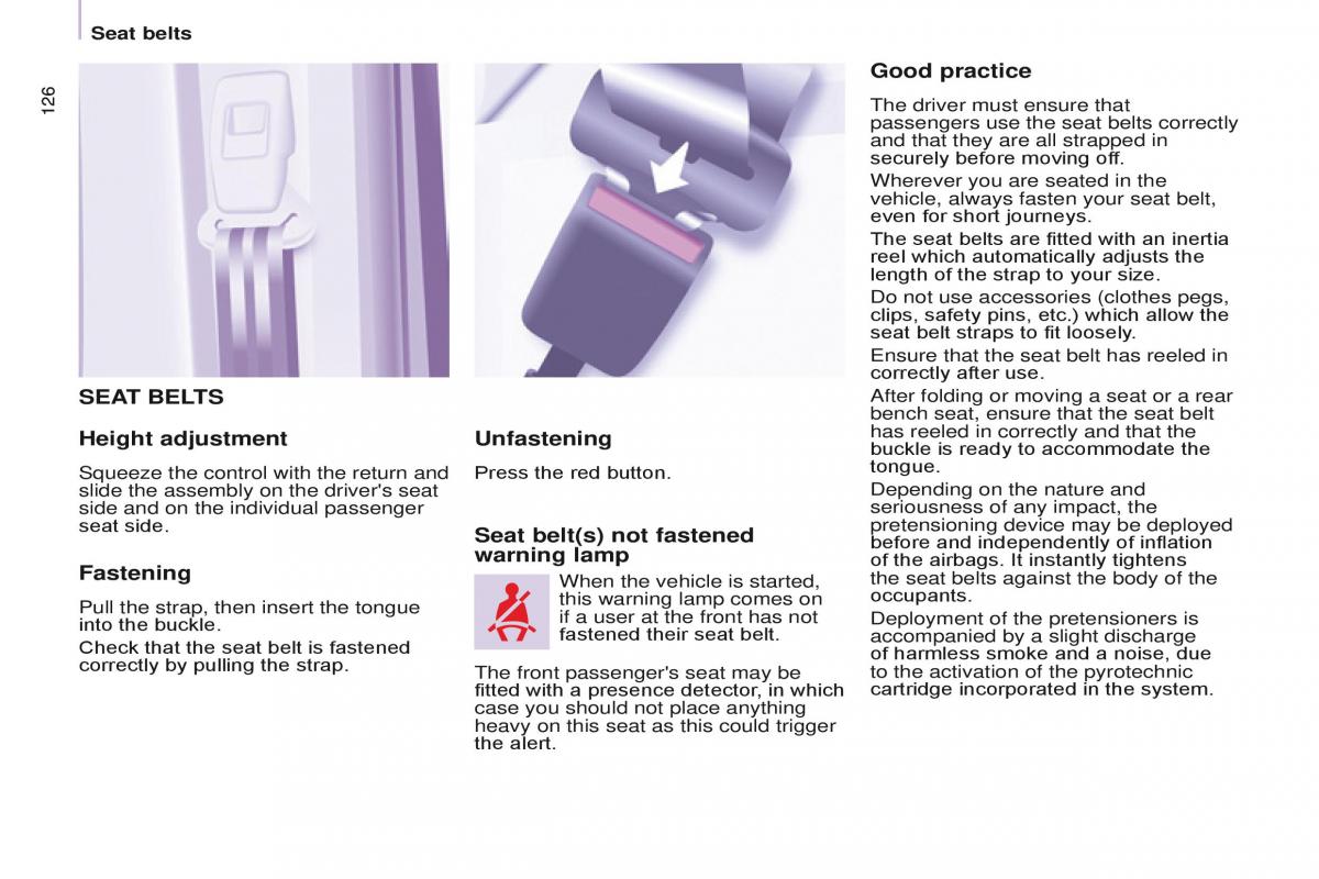 Citroen Berlingo Multispace II 2 owners manual / page 128