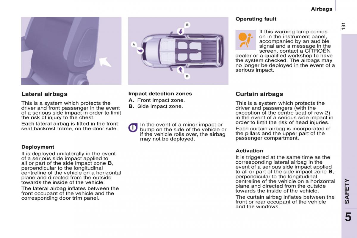 Citroen Berlingo Multispace II 2 owners manual / page 133