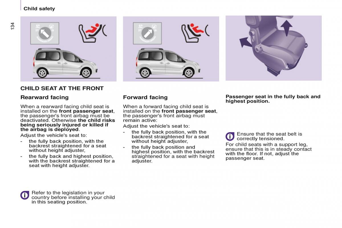 Citroen Berlingo Multispace II 2 owners manual / page 136