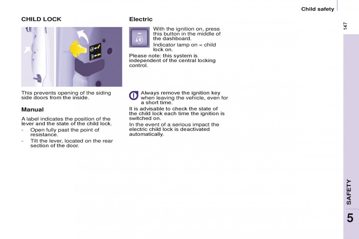 Citroen Berlingo Multispace II 2 owners manual / page 149