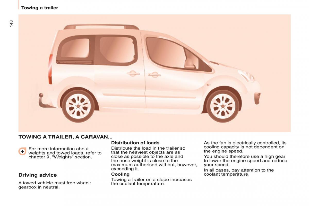 Citroen Berlingo Multispace II 2 owners manual / page 150