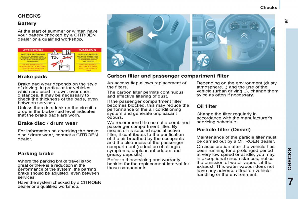 Citroen Berlingo Multispace II 2 owners manual / page 161