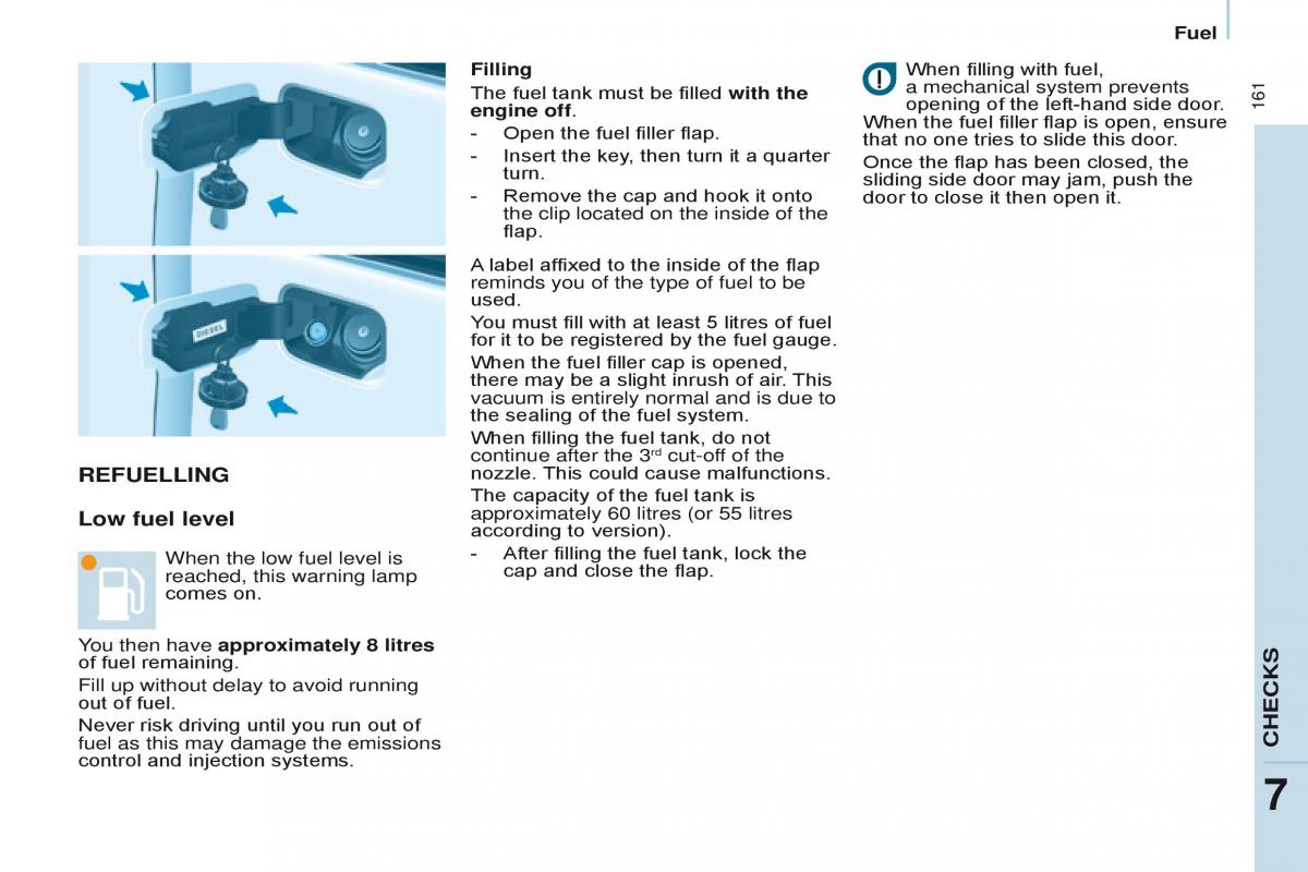 Citroen Berlingo Multispace II 2 owners manual / page 163