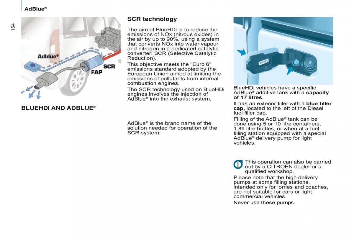 Citroen Berlingo Multispace II 2 owners manual / page 166