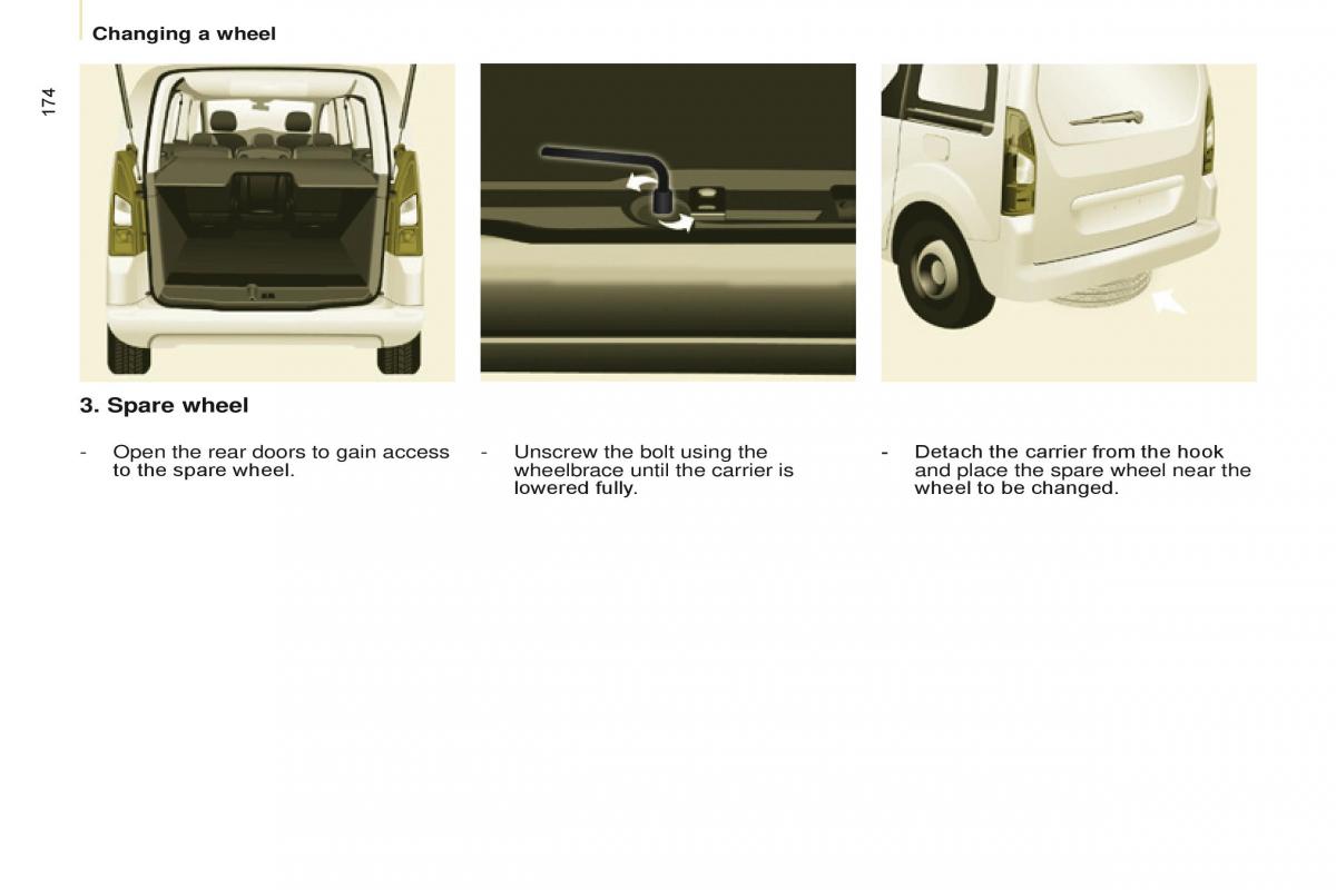 Citroen Berlingo Multispace II 2 owners manual / page 176