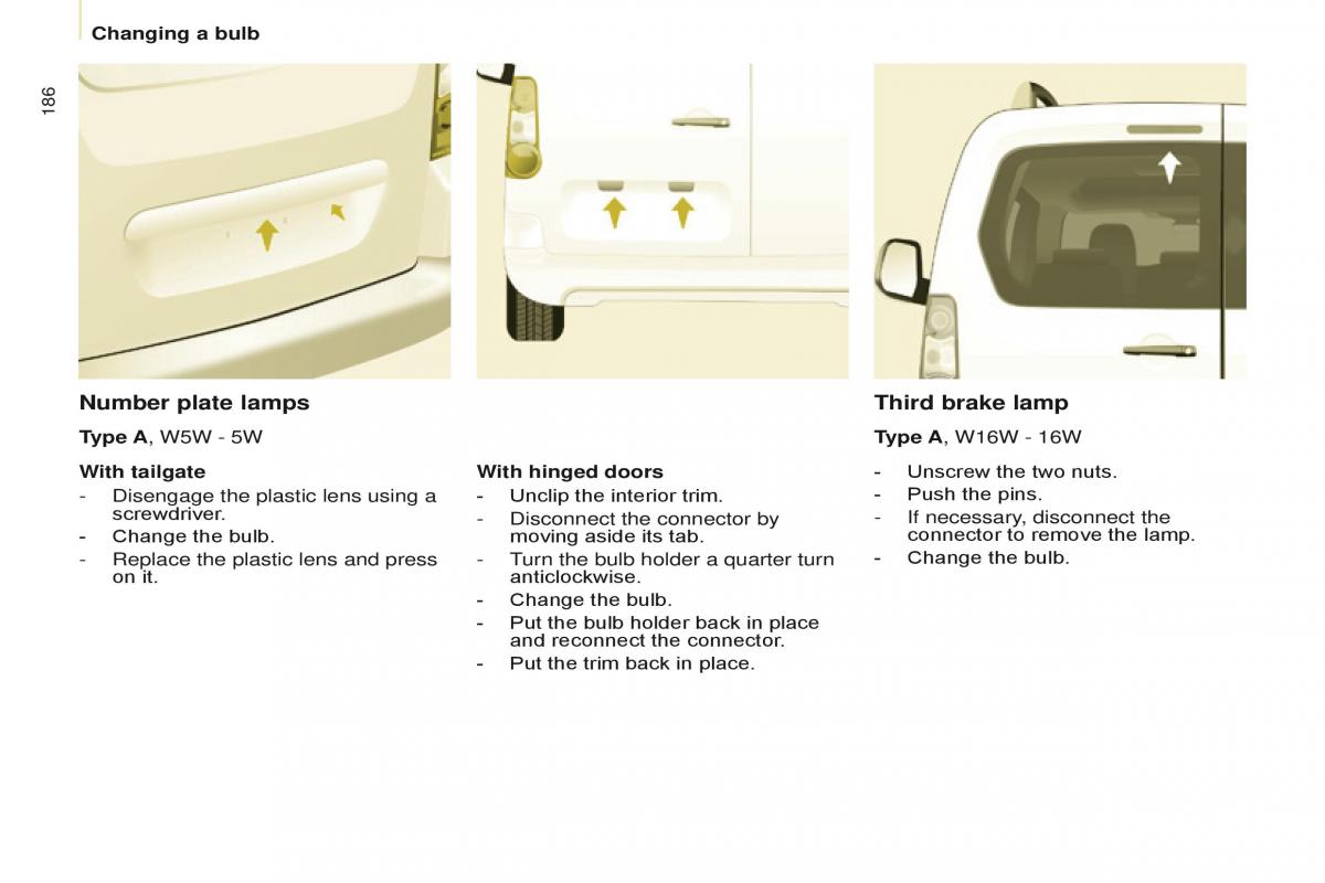 Citroen Berlingo Multispace II 2 owners manual / page 188