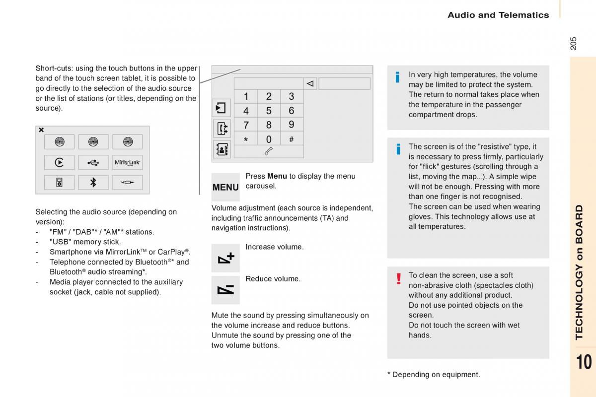 Citroen Berlingo Multispace II 2 owners manual / page 207