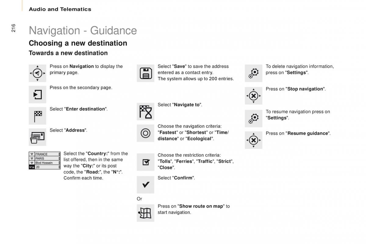 Citroen Berlingo Multispace II 2 owners manual / page 218