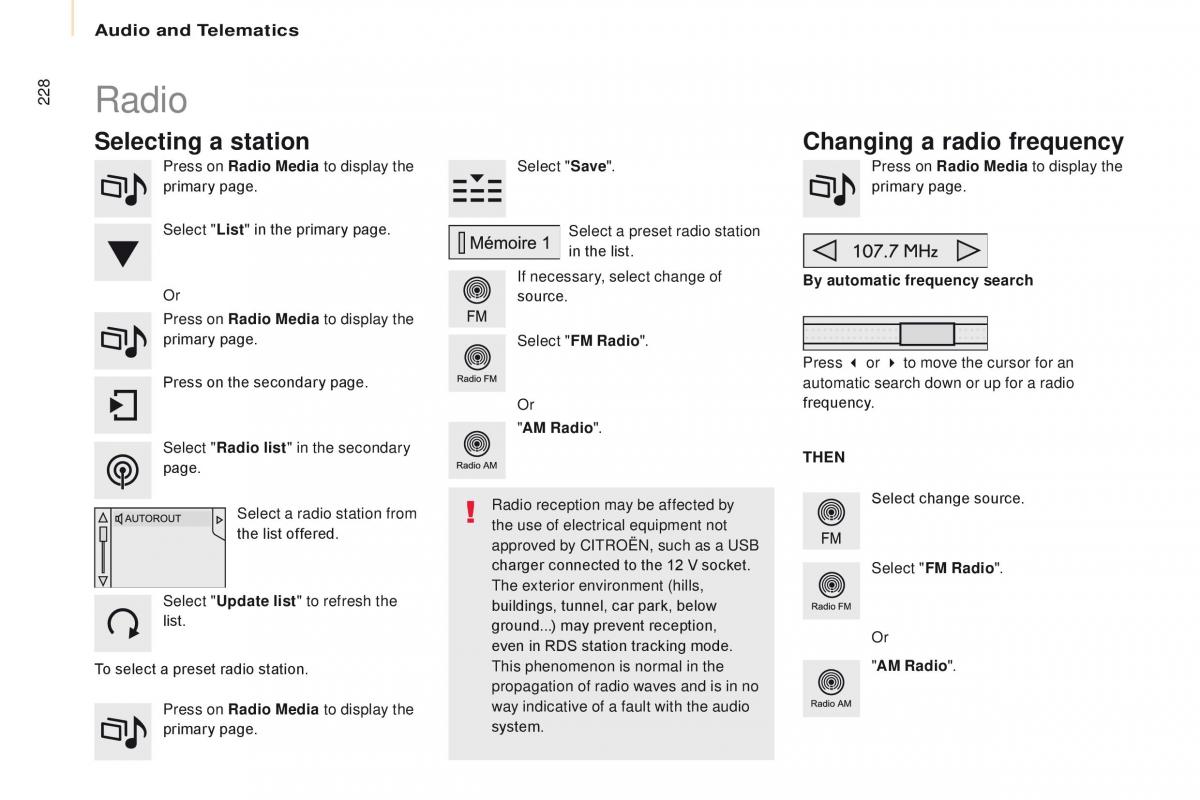 Citroen Berlingo Multispace II 2 owners manual / page 230