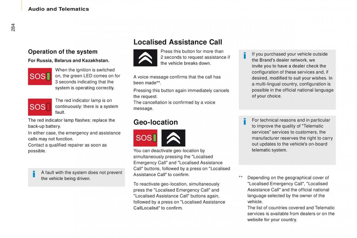 Citroen Berlingo Multispace II 2 owners manual / page 286