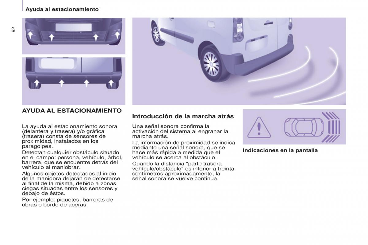 Citroen Berlingo Multispace II 2 manual del propietario / page 94