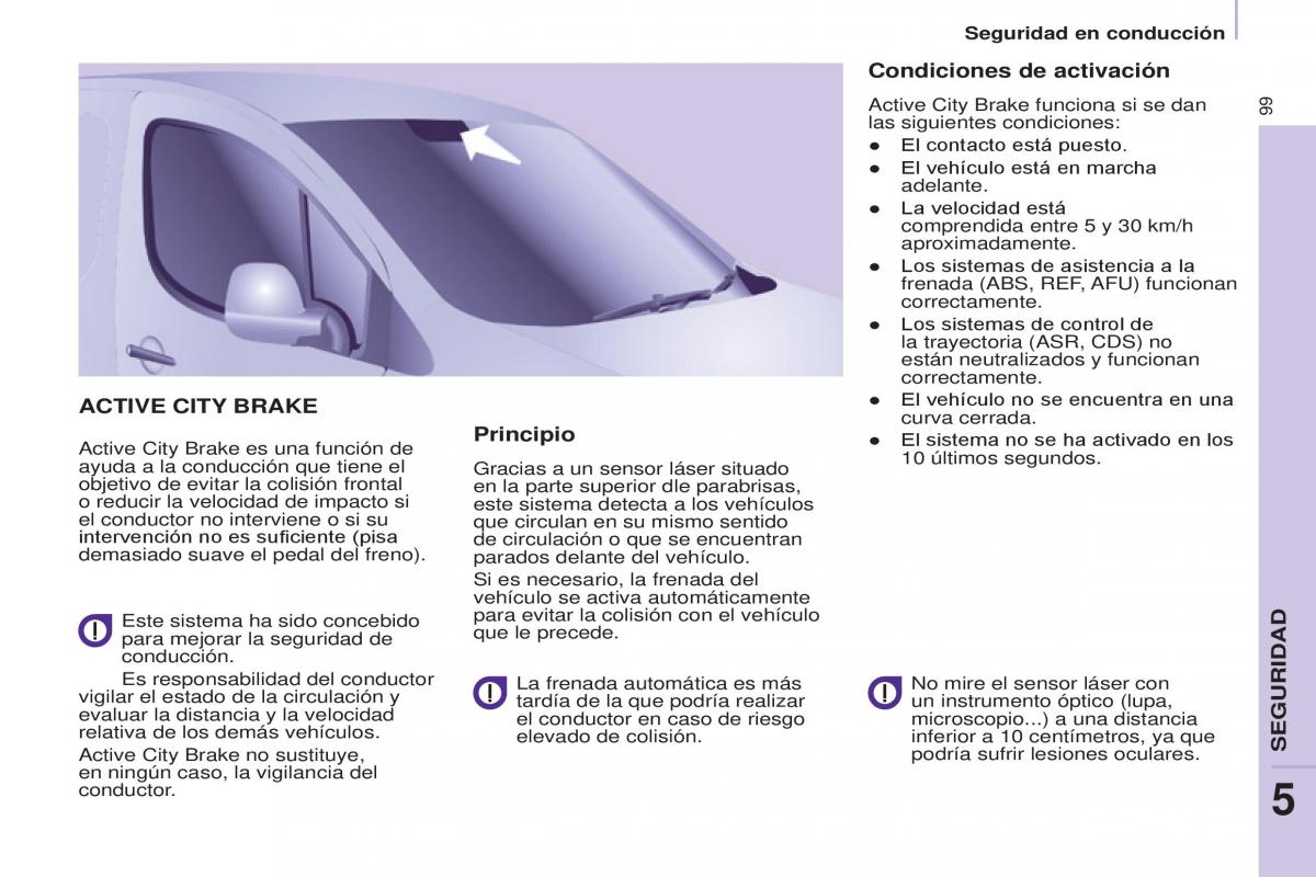 Citroen Berlingo Multispace II 2 manual del propietario / page 101