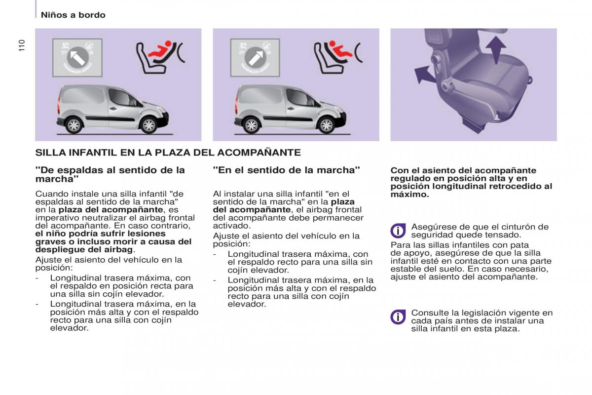 Citroen Berlingo Multispace II 2 manual del propietario / page 112