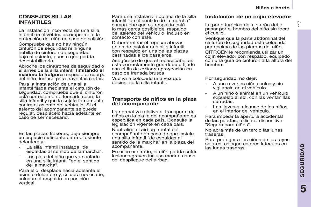 Citroen Berlingo Multispace II 2 manual del propietario / page 119