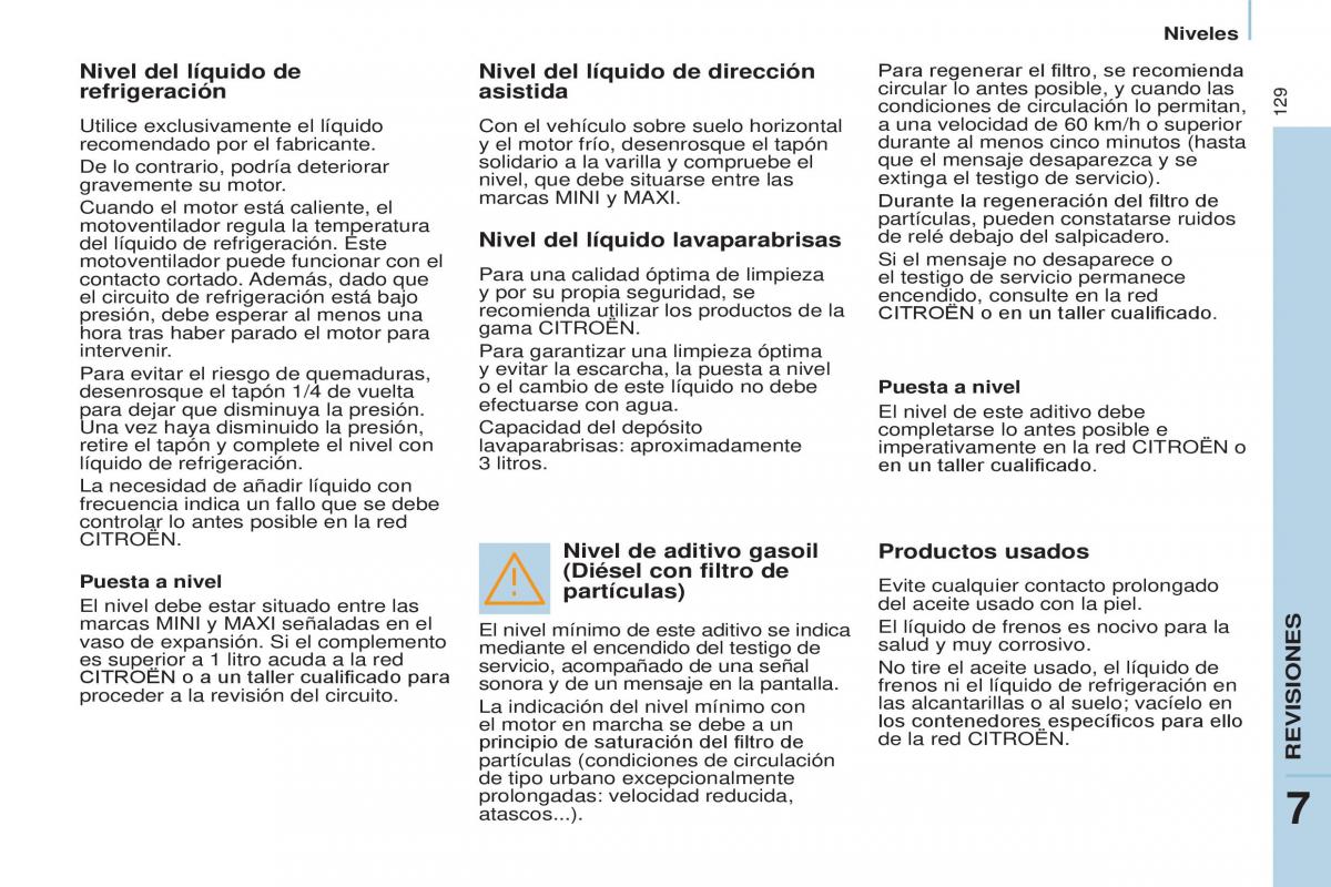 Citroen Berlingo Multispace II 2 manual del propietario / page 131