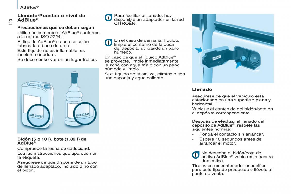 Citroen Berlingo Multispace II 2 manual del propietario / page 142