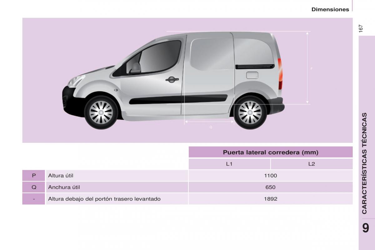 Citroen Berlingo Multispace II 2 manual del propietario / page 169