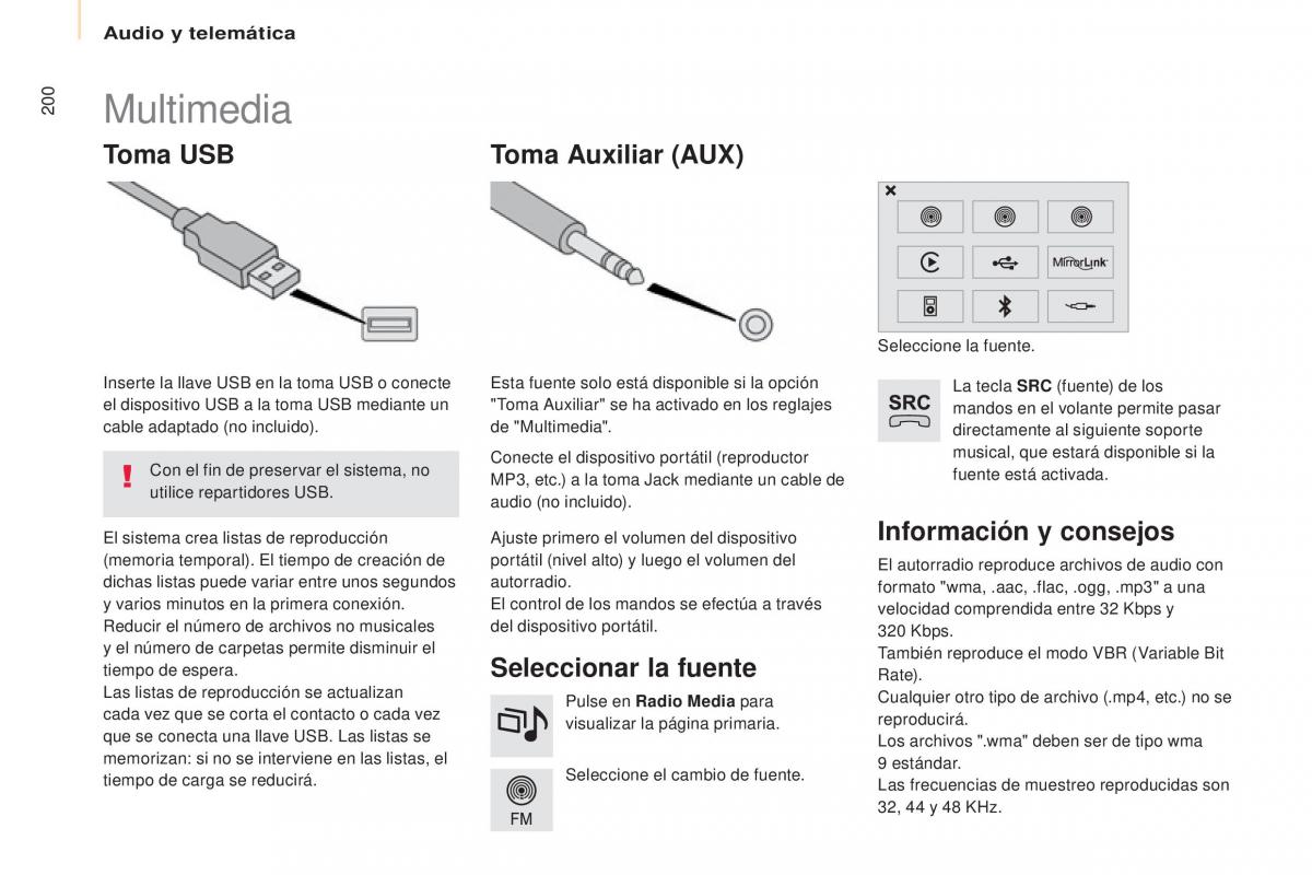 Citroen Berlingo Multispace II 2 manual del propietario / page 202