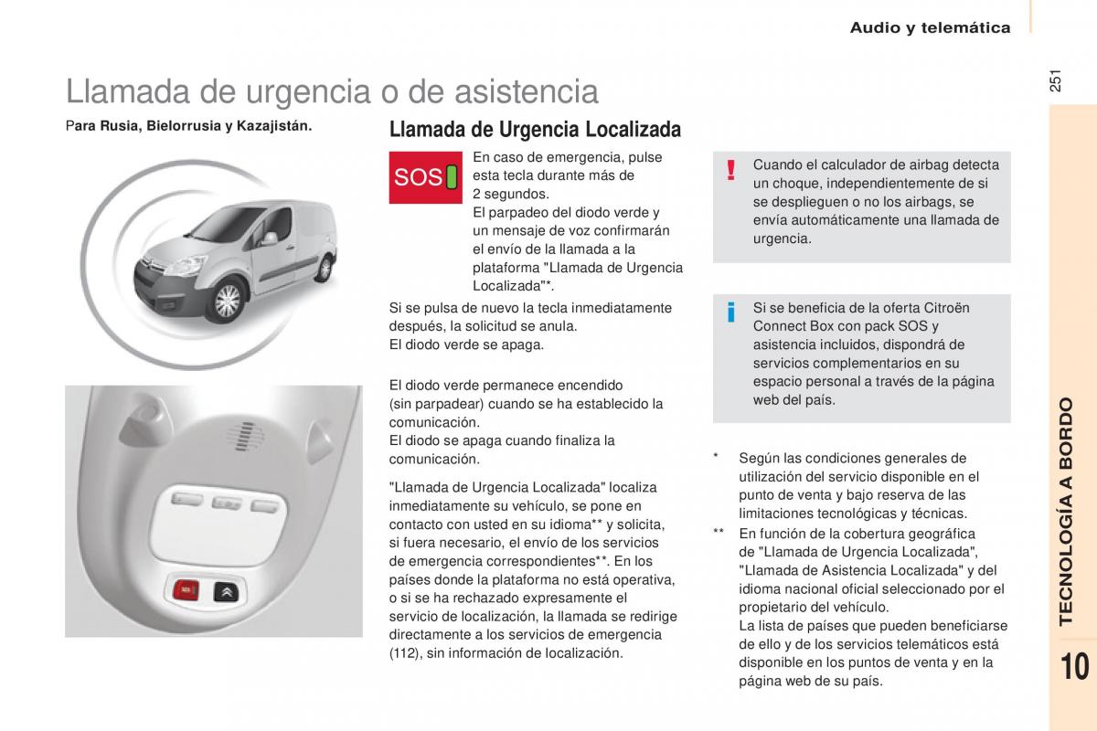 Citroen Berlingo Multispace II 2 manual del propietario / page 253