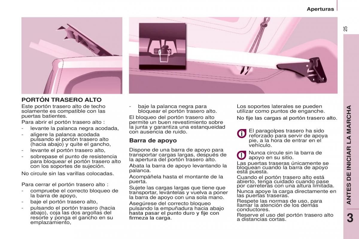 Citroen Berlingo Multispace II 2 manual del propietario / page 27