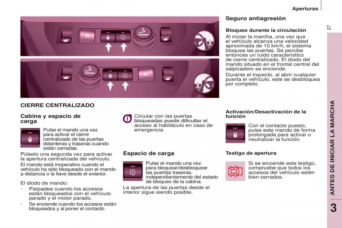 Citroen Berlingo Multispace II 2 manual del propietario / page 29