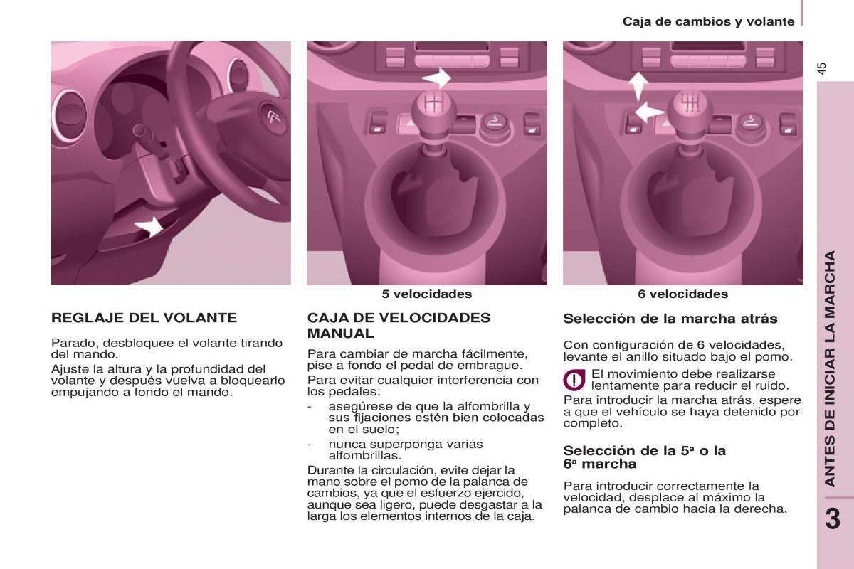 Citroen Berlingo Multispace II 2 manual del propietario / page 47