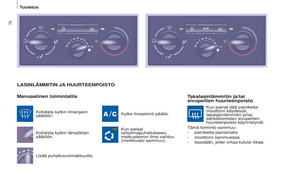 Citroen Berlingo Multispace II 2 omistajan kasikirja / page 74