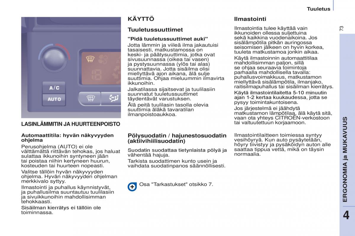 Citroen Berlingo Multispace II 2 omistajan kasikirja / page 75