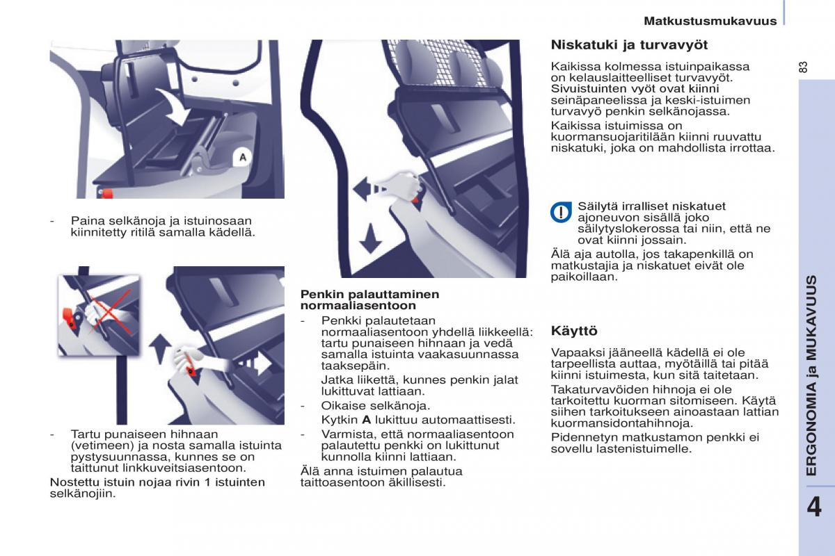 Citroen Berlingo Multispace II 2 omistajan kasikirja / page 85