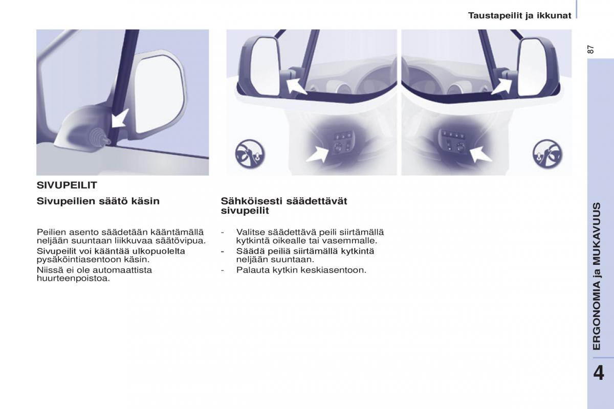 Citroen Berlingo Multispace II 2 omistajan kasikirja / page 89