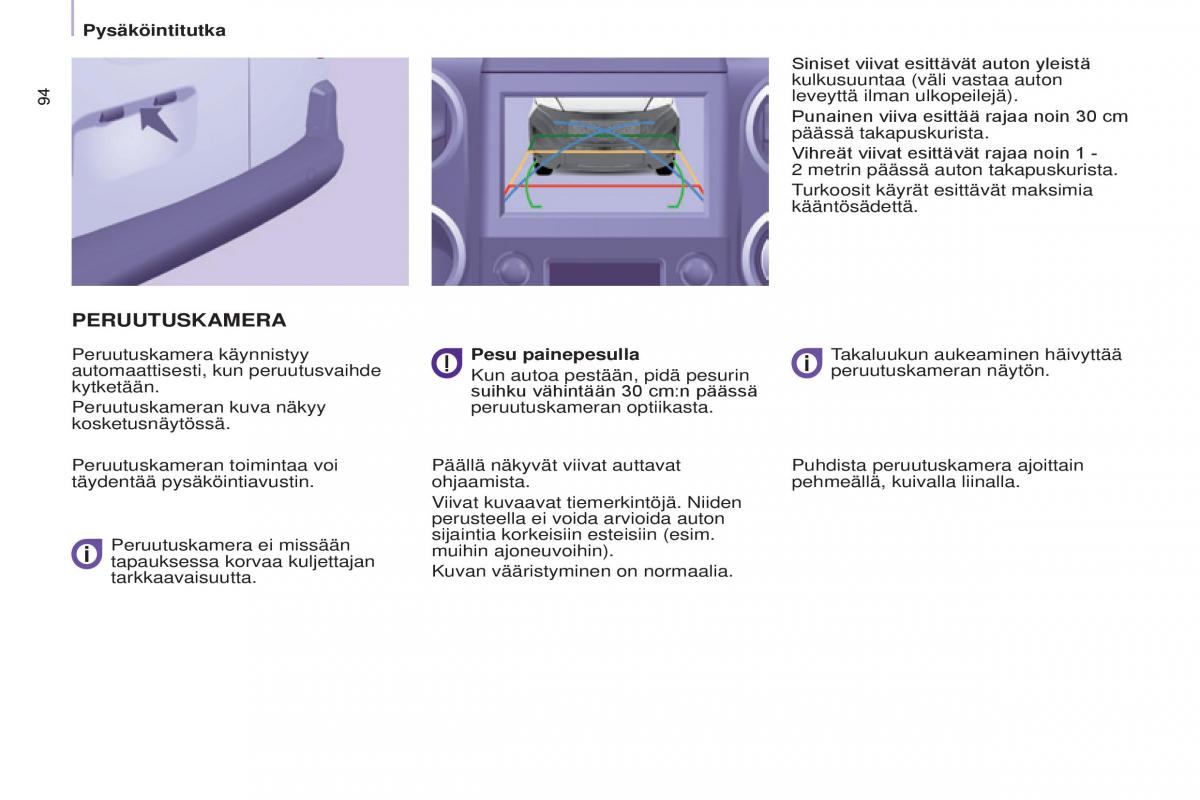 Citroen Berlingo Multispace II 2 omistajan kasikirja / page 96