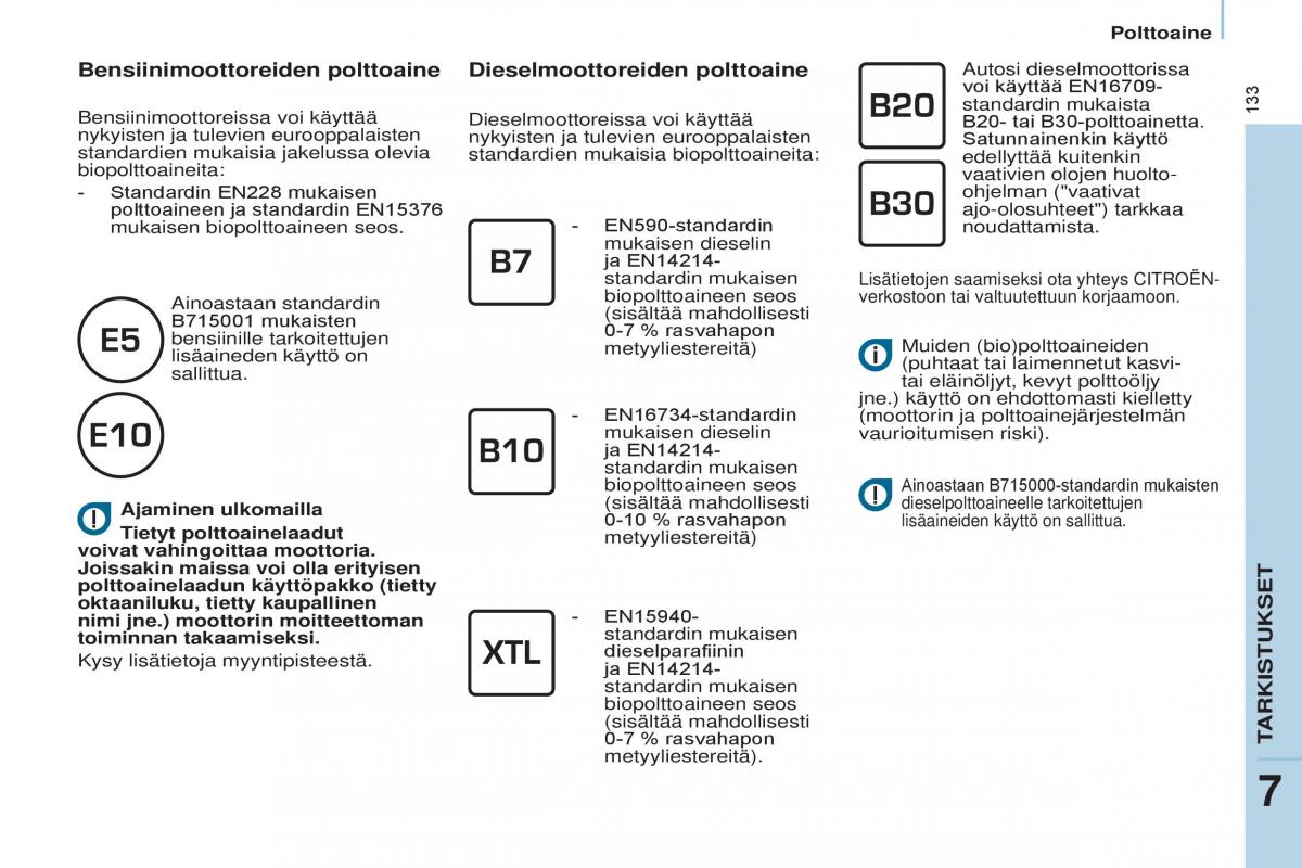 Citroen Berlingo Multispace II 2 omistajan kasikirja / page 135