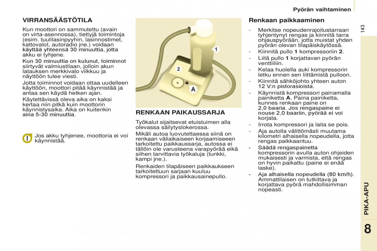 Citroen Berlingo Multispace II 2 omistajan kasikirja / page 145