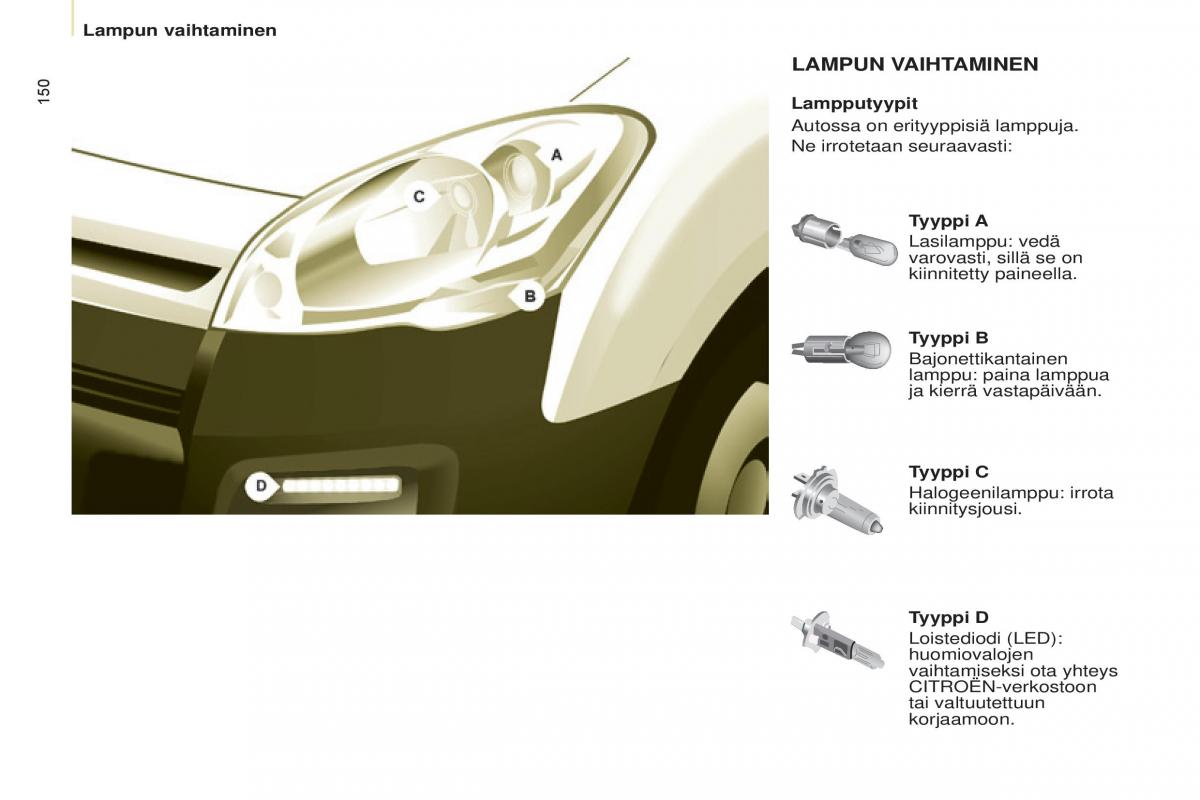 Citroen Berlingo Multispace II 2 omistajan kasikirja / page 152