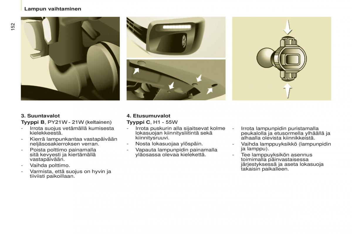 Citroen Berlingo Multispace II 2 omistajan kasikirja / page 154