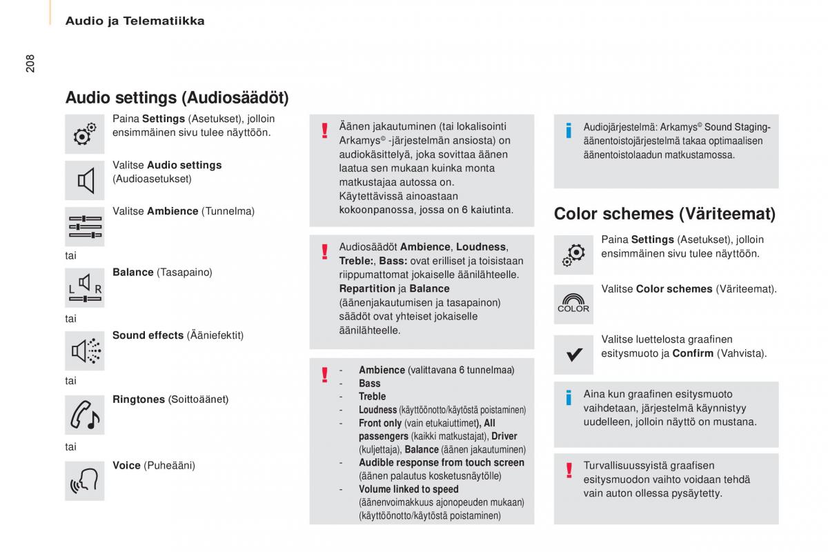 Citroen Berlingo Multispace II 2 omistajan kasikirja / page 210