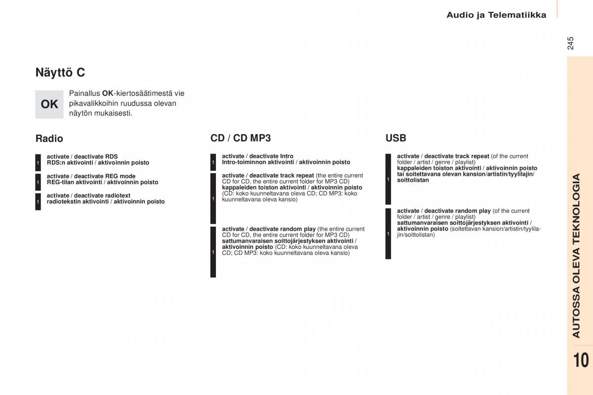 Citroen Berlingo Multispace II 2 omistajan kasikirja / page 247