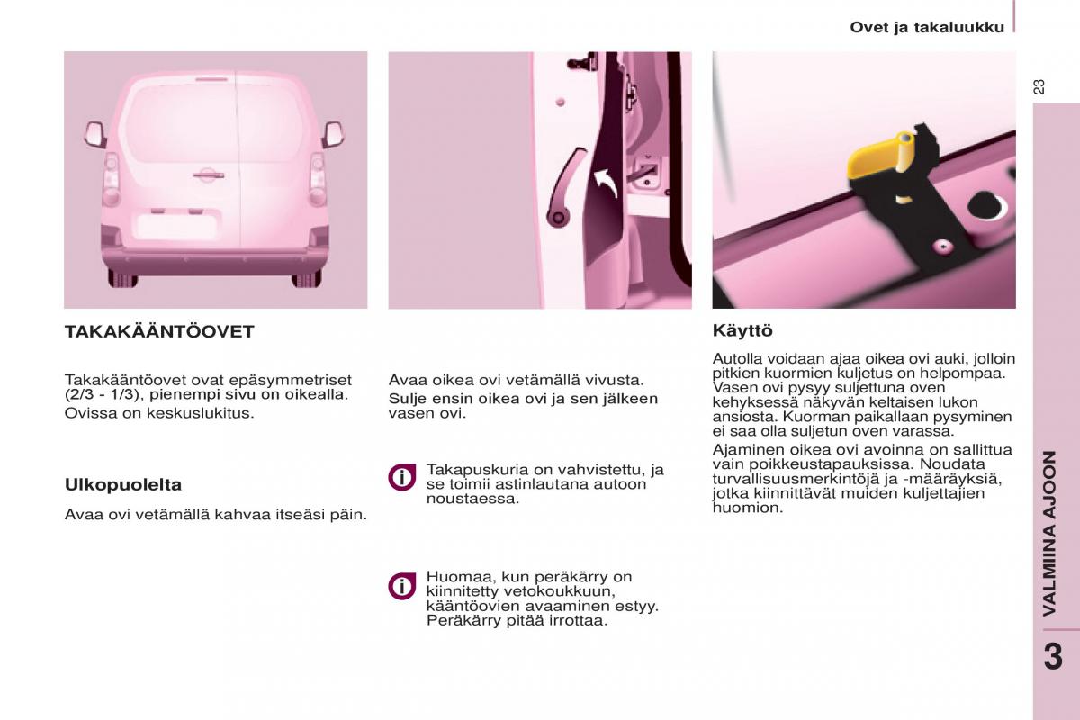 Citroen Berlingo Multispace II 2 omistajan kasikirja / page 25