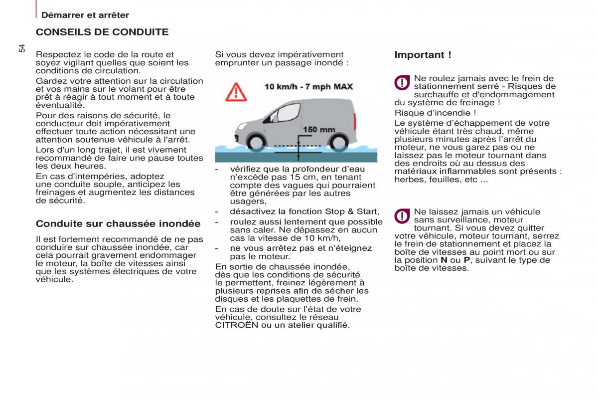 Citroen Berlingo Multispace II 2 manuel du proprietaire / page 56